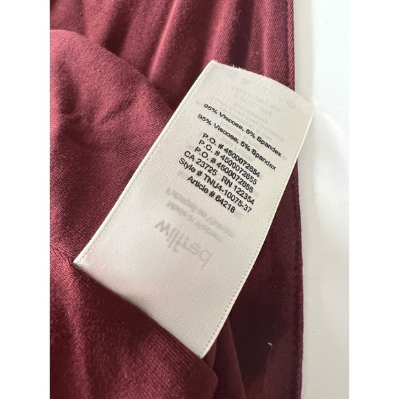 Aritzia Wilfred Nuage Bodysuit in Burgundy Cherry Cola Red Size Small - Picture 6 of 8